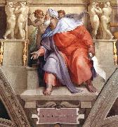 Michelangelo Buonarroti Ezekiel France oil painting artist